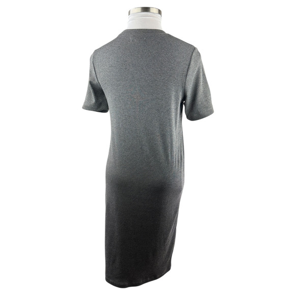 Madewell Ribbed Pocket Tee Midi Dress Short Sleeve Gray AB300 Womens Size Medium - Picture 10 of 15